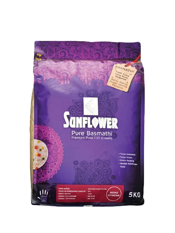 SUNFLOWER PURE BASMATHI RICE PUSA 5KG