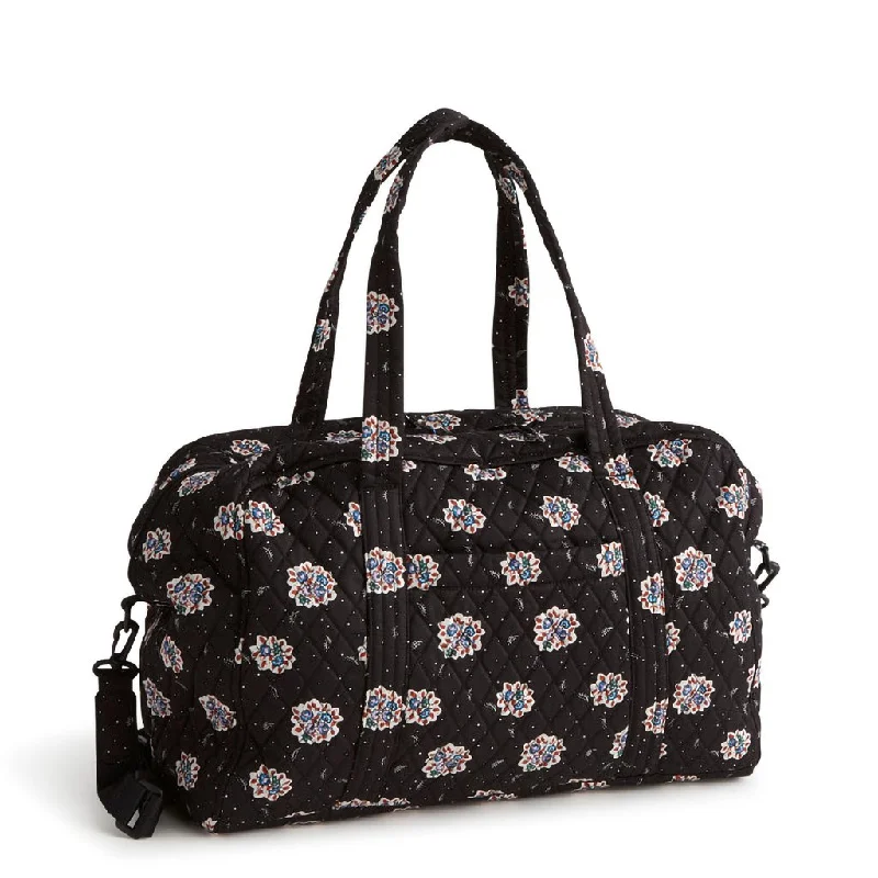 Vera Bradley : Miramar Weekender - Feathery bouquets in Cotton gabardine