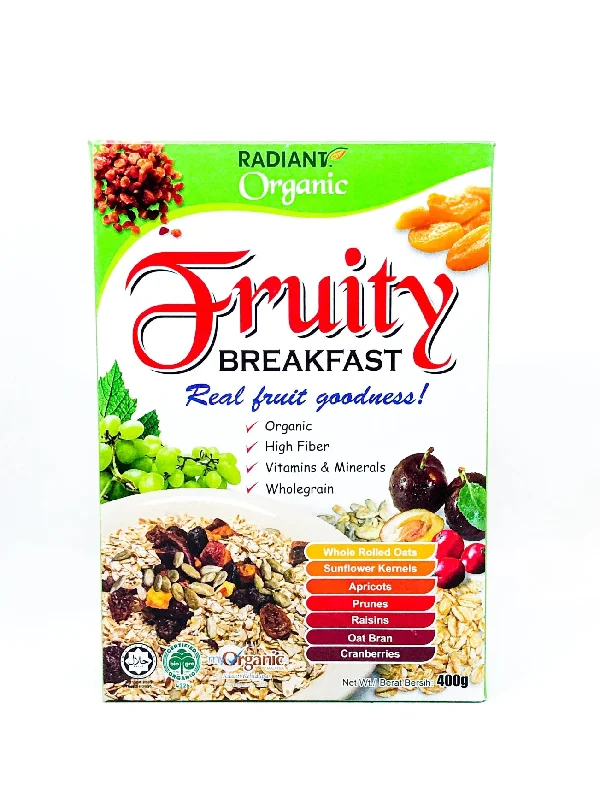 RADIANT ORG FRUITY BREAKFAST CEREAL 400G