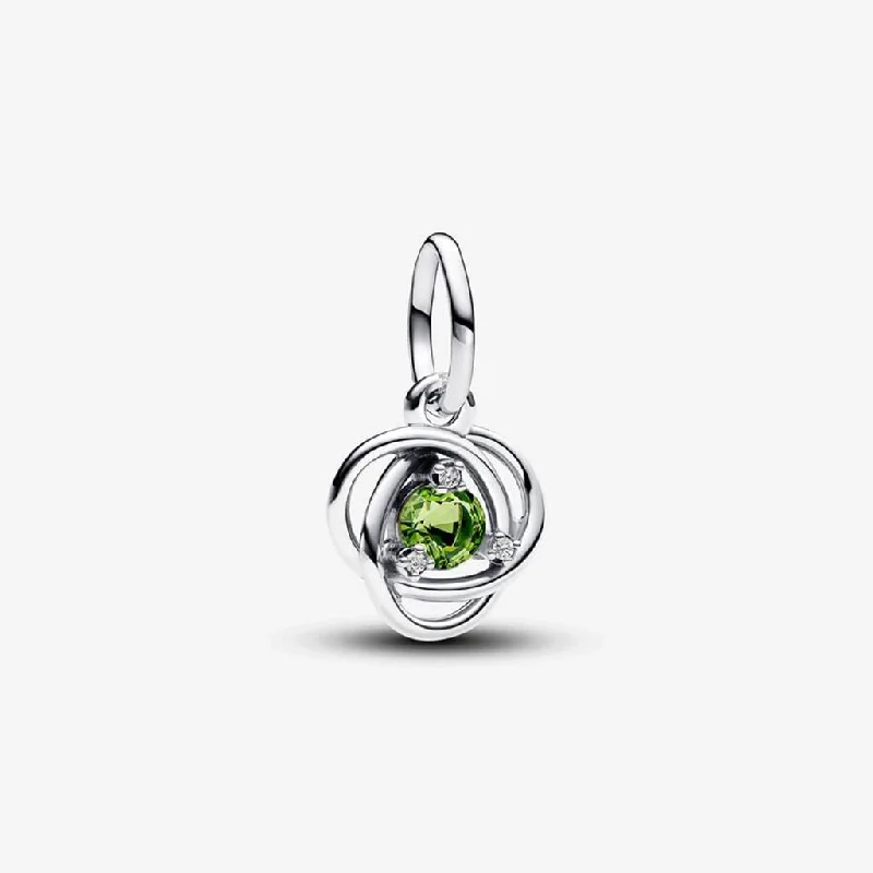 PANDORA :  August Spring Green Eternity Circle Dangle Charm