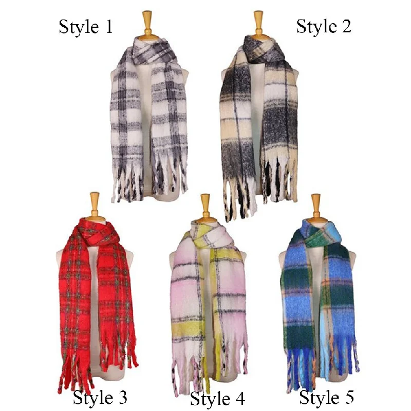 Ivy Haven Brushed Plaid Scarf