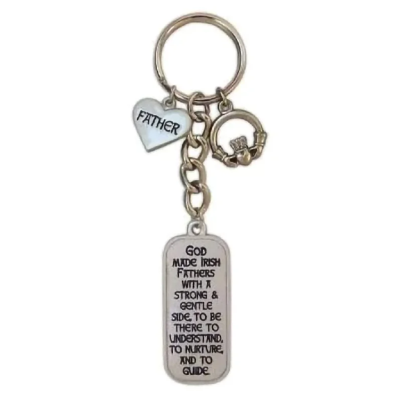 Cathedral Art : Fathers Irish Heart Key Ring