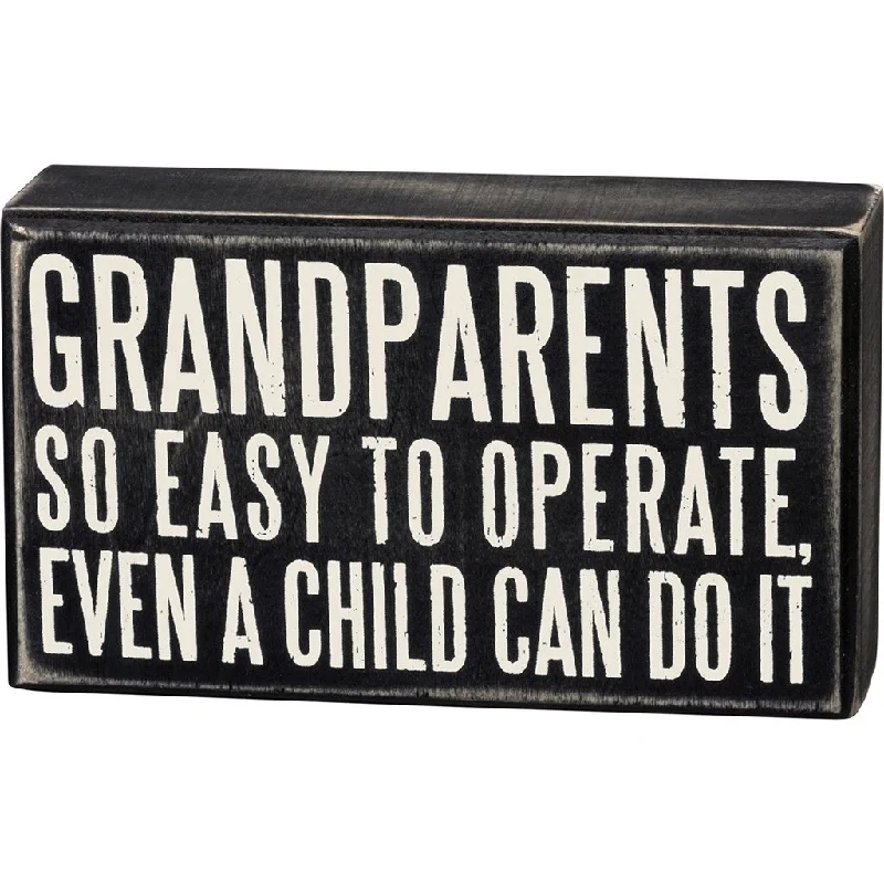 Primitives By Kathy : Grandparents Box Sign