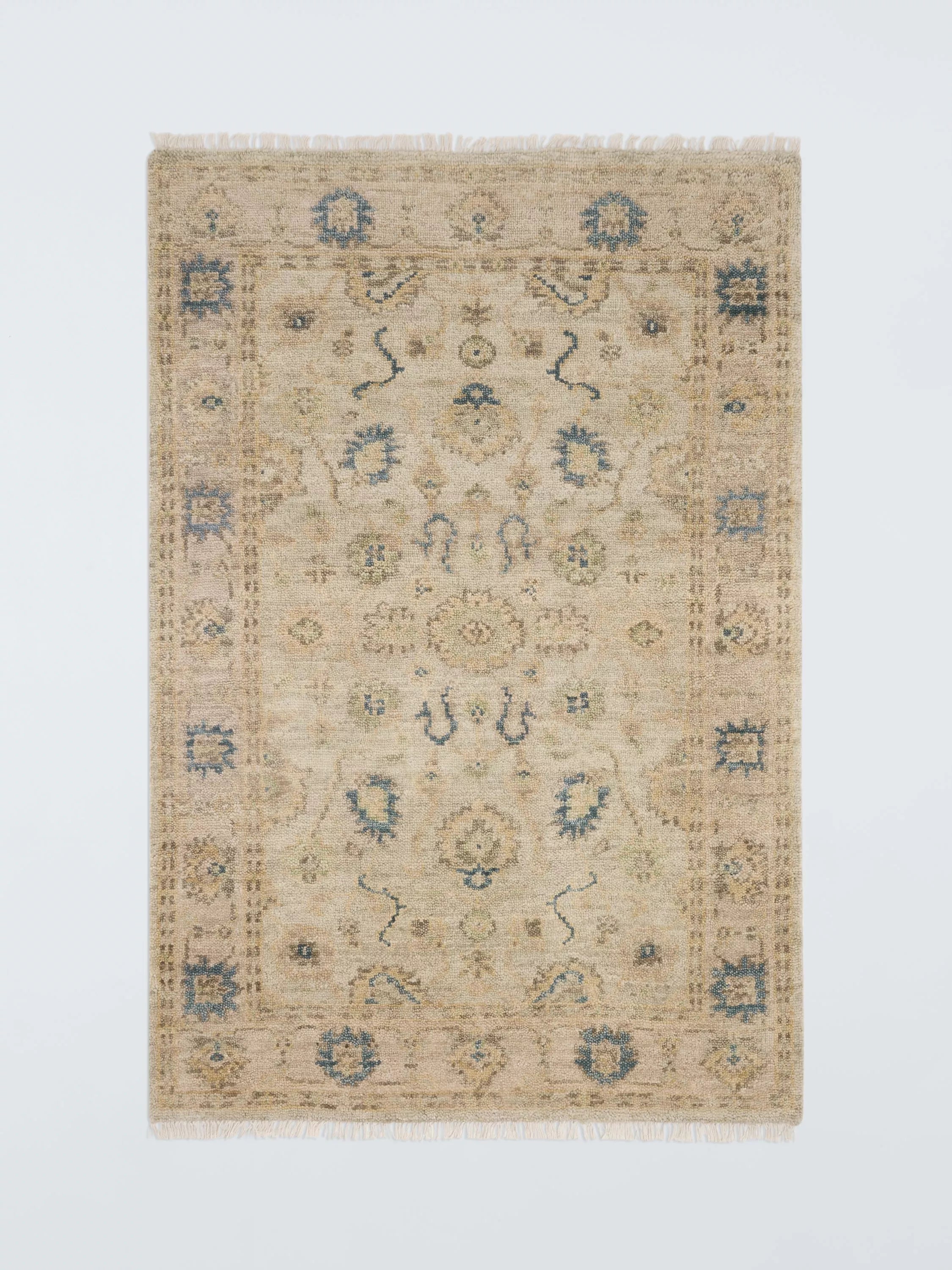 John Lewis Hand Knotted Arya Ziegler Rug, Multi