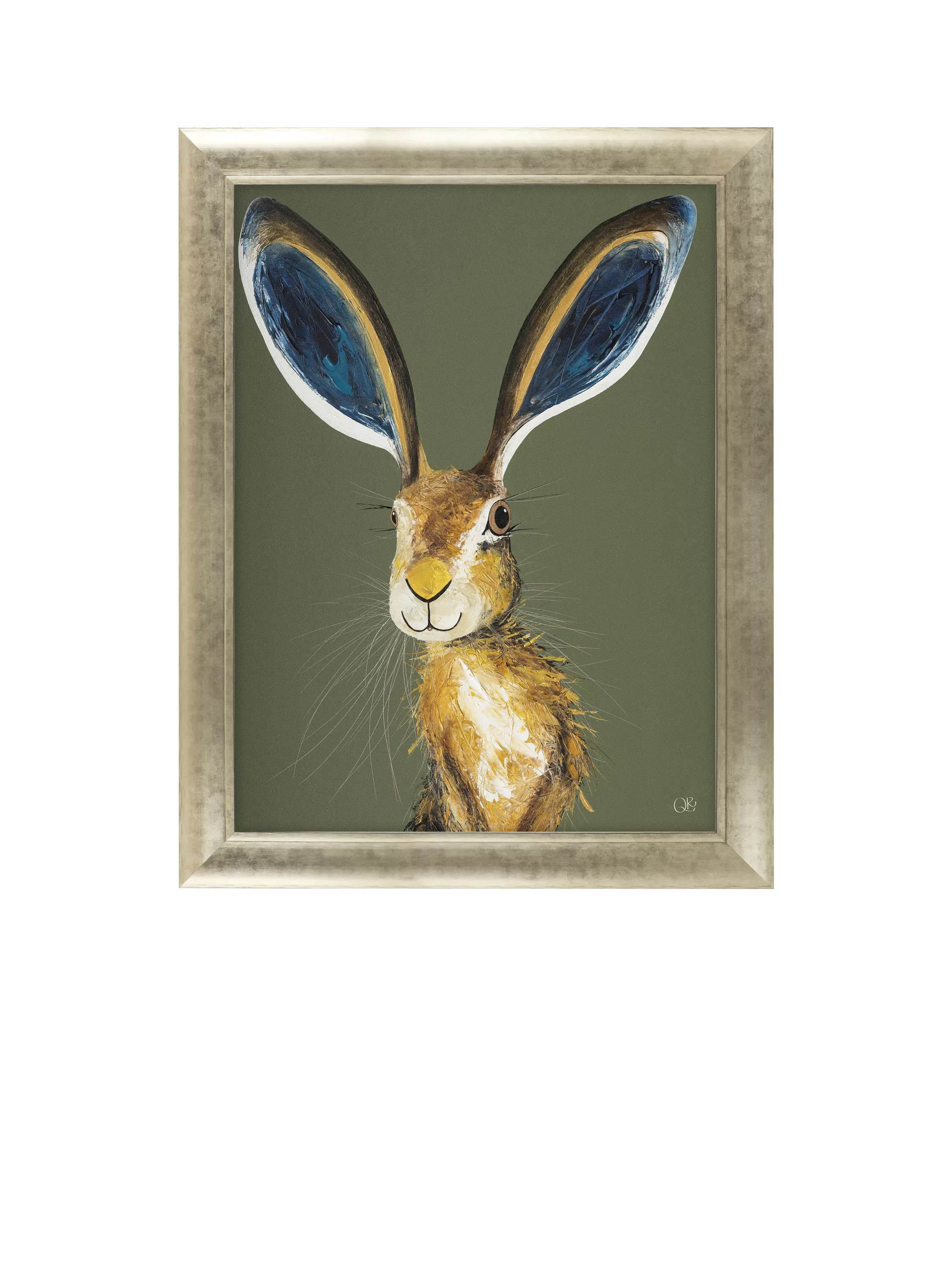 John Lewis Quinn Russell 'Marley' Framed Print, 92 x 72cm, Green/Gold