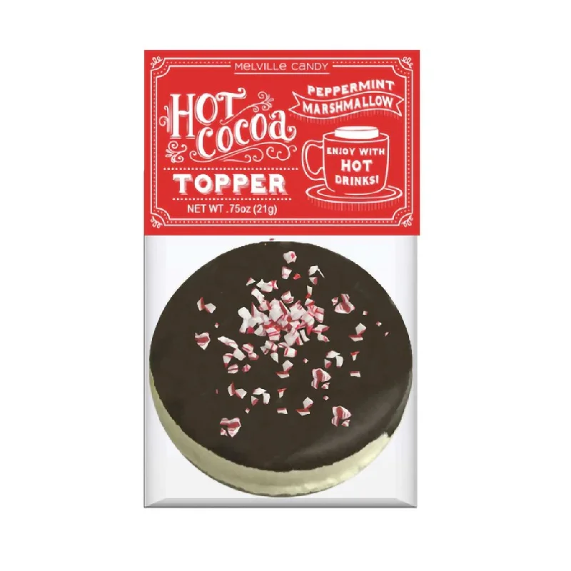 Melville Candy : Dark Chocolate Peppermint Marshmallow Toppers