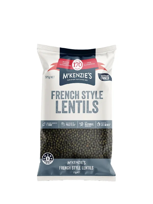 MCKENZIES FRENCH STYLE LENTILS 375G