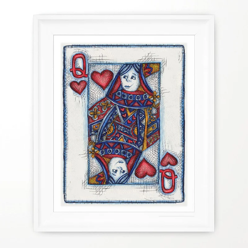 QUEEN OF HEARTS PRINT - Queens Poster