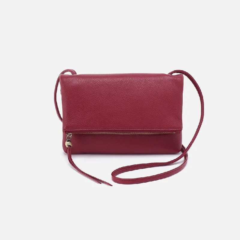 HOBO : Grant Small Crossbody In Pebbled Leather - Wine