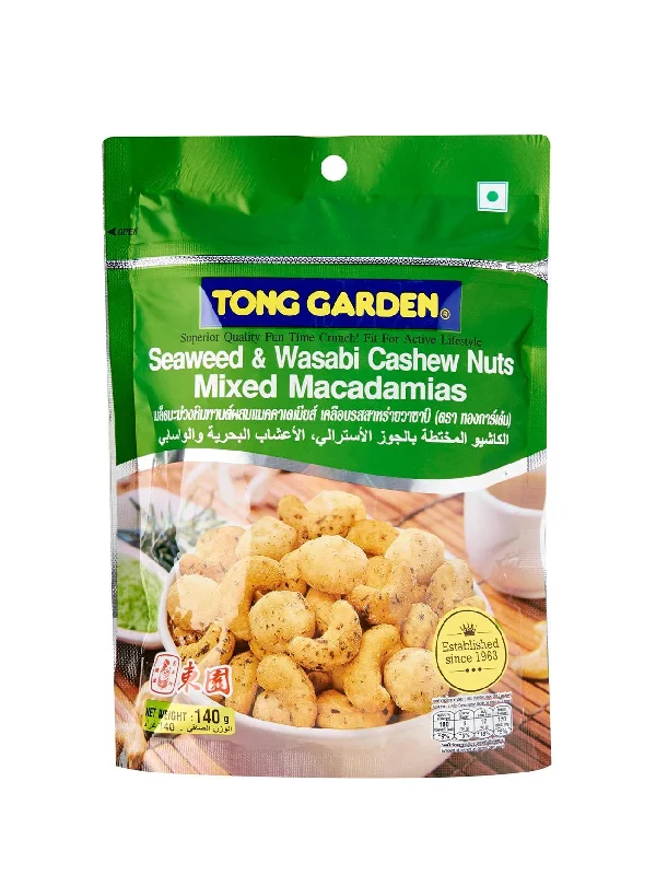 TONG GARDEN SW CASHEW NUTS & MACADAMIAS 140G