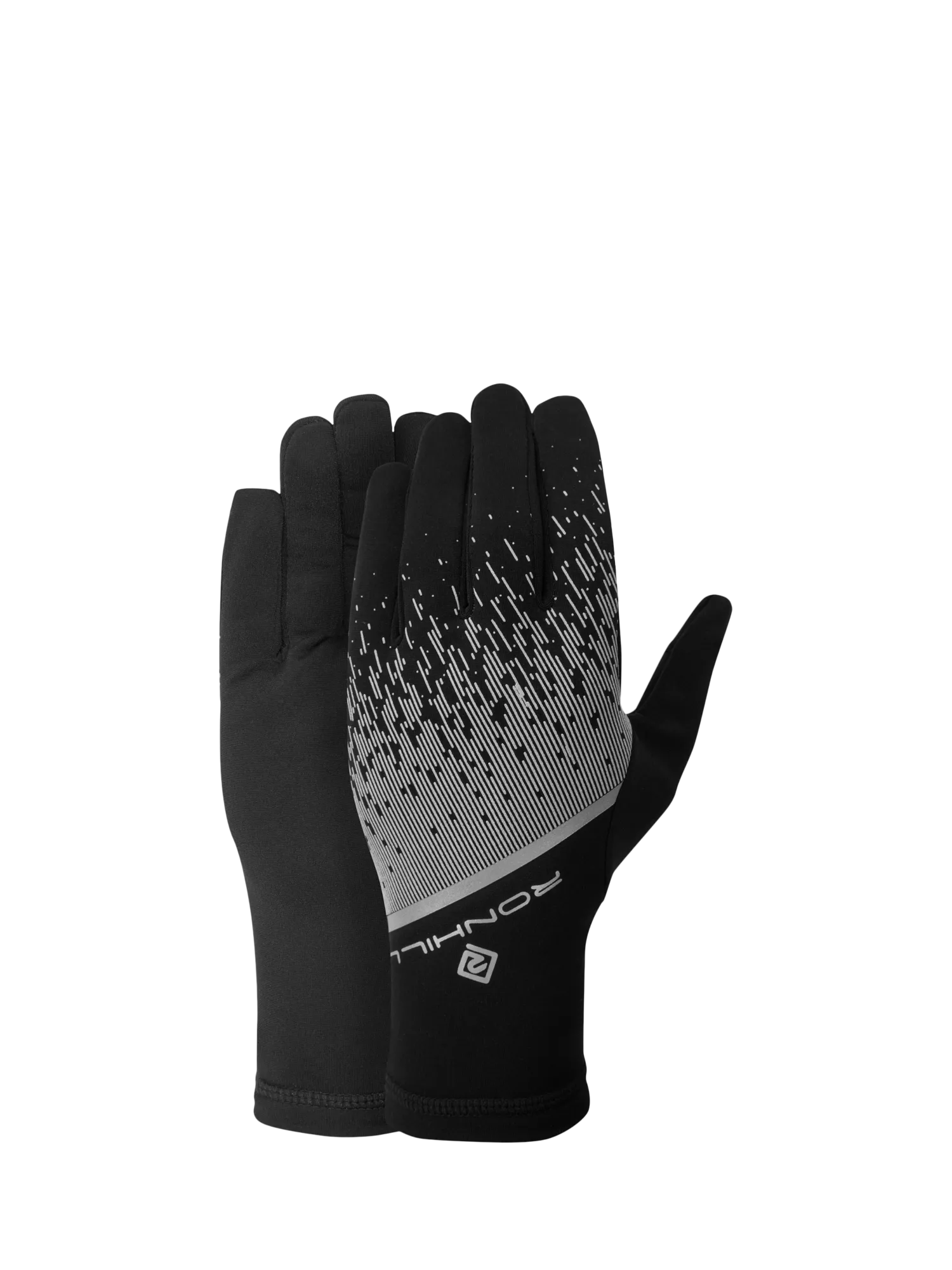 Ronhill Reflective Thermal Gloves, Black/Reflect