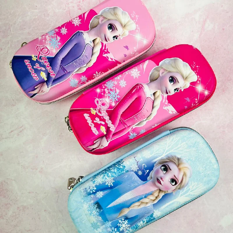 New Stylish Frozen  3D Large Capacity Hard Case  pouch For Kids