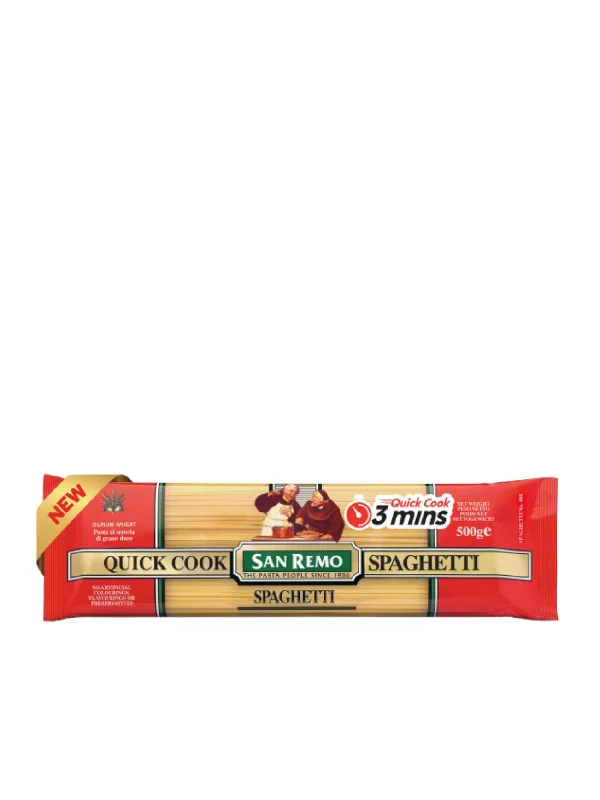 SAN REMO DRY PASTA QUICK COOK SPAGHETTI 500G