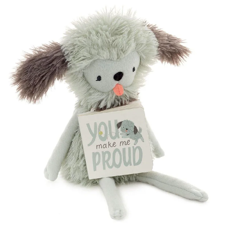 Hallmark : MopTops Shaggy Dog Stuffed Animal With You Make Me Proud Board Book