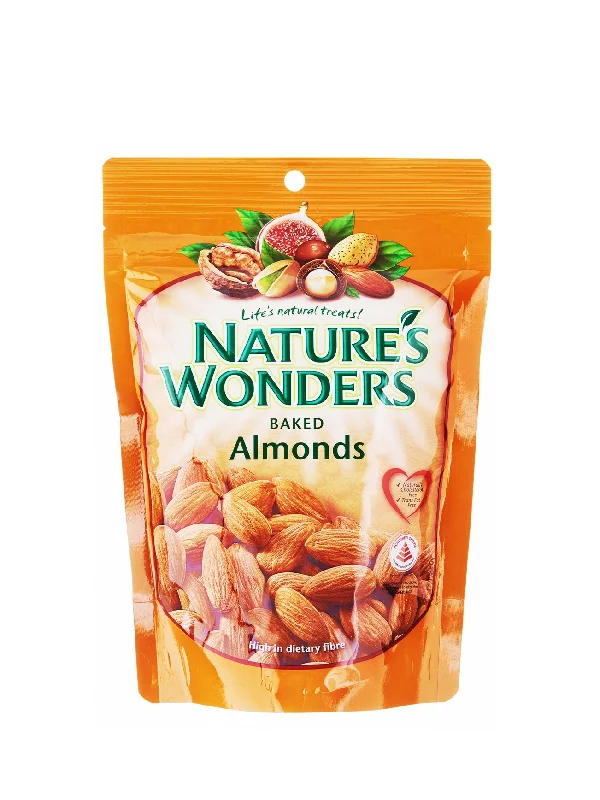 NATURE'S WONDERS BAKED ALMONDS 150G