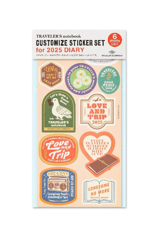 TRAVELER'S COMPANY 2025 Customize Sticker Pack