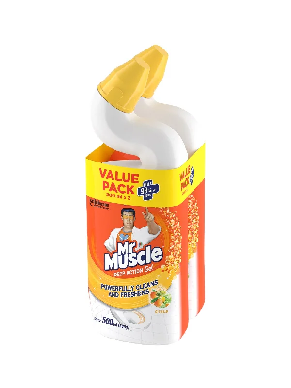 MR MUSCLE ADV TOILET CLEANER CITRUS 2X500ML