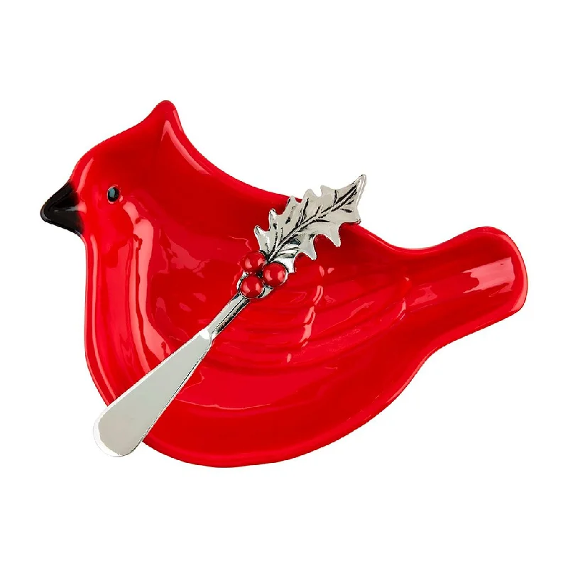 Mud Pie : Cardinal Tidbit Dish Set