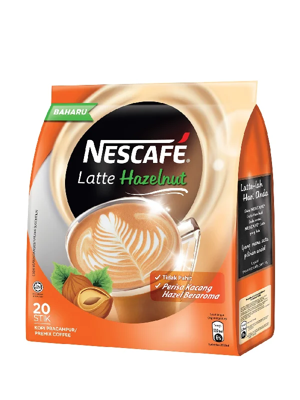 NESCAFE LATTE HAZELNUT 20X24GM