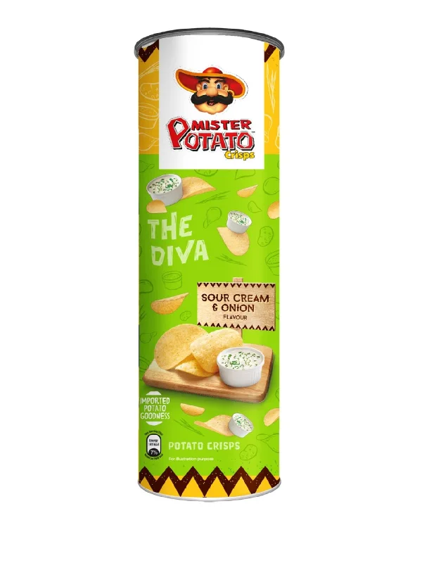 MR POTATO TUBES SOUR CREAM 125G