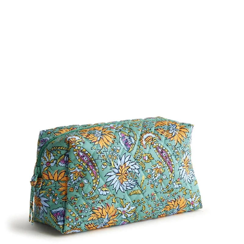 Vera Bradley : Large Cosmetic Bag - Gemstone paisley in Cotton gabardine