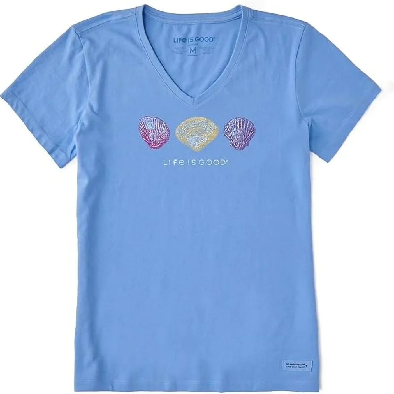 Life Is Good : Women's  Luminescent Shells - Crusher T-Shirt