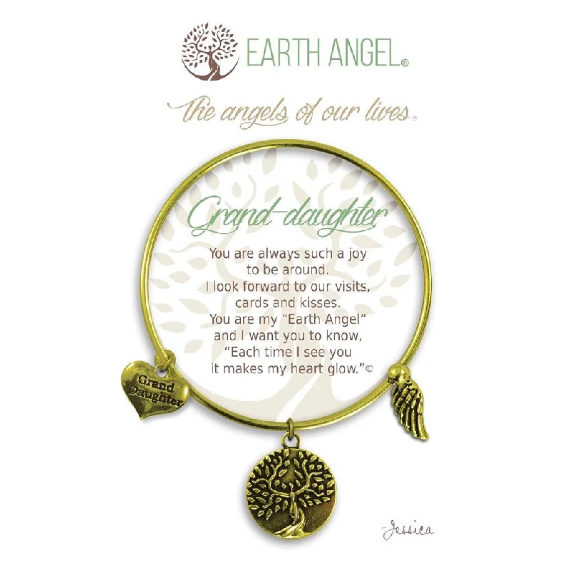 Earth Angel : Granddaughter Bracelet in Brass