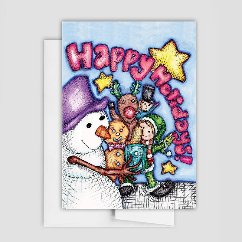 SELFIE HOLIDAY CARD -  Holiday Characters Card