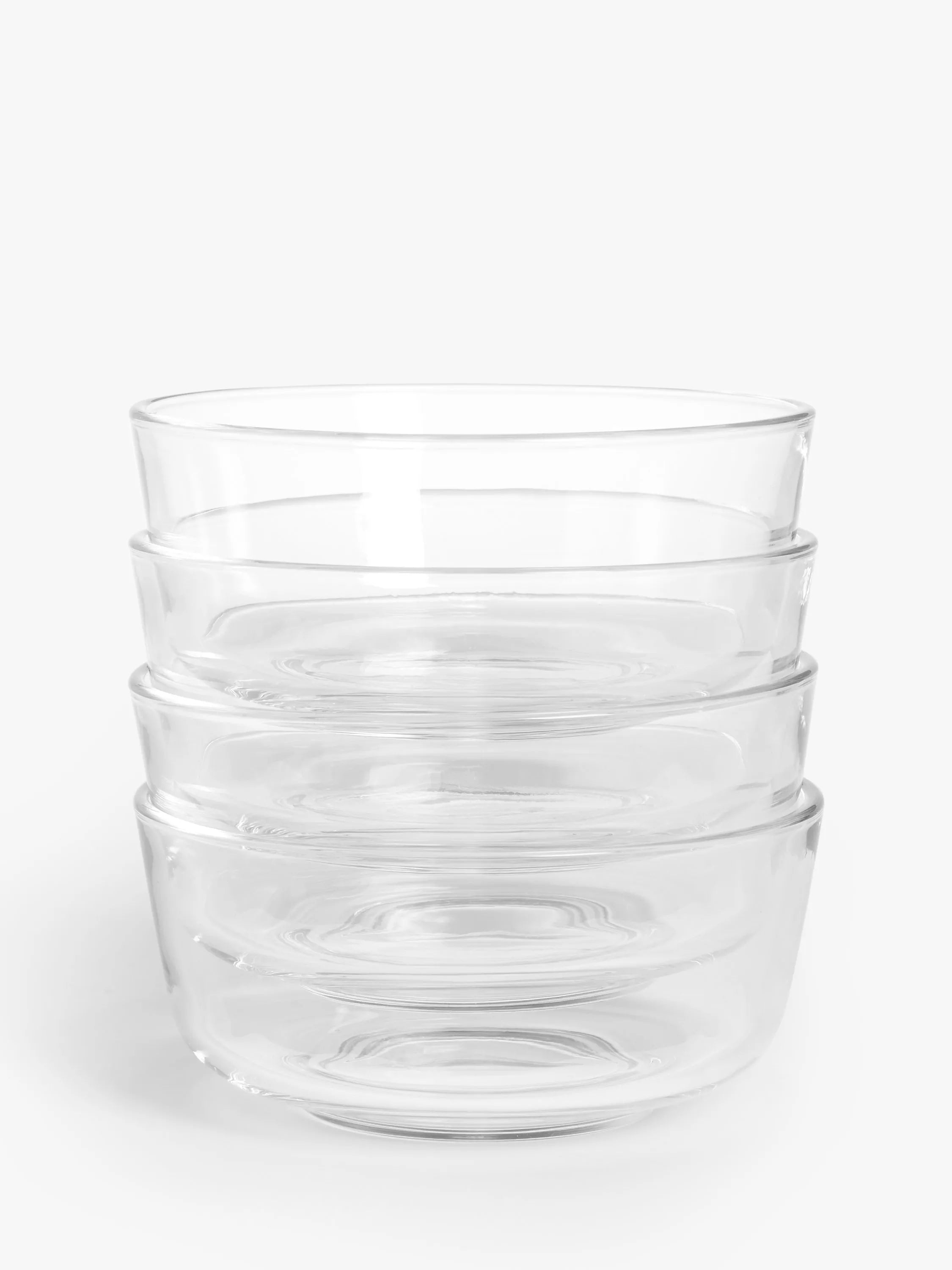 John Lewis ANYDAY Glass Dessert Bowl, Set of 4, 14.5cm, Clear