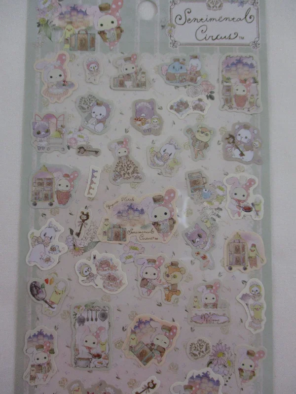 Cute Kawaii San-X Sentimental Circus Sticker Sheet 2022 Rare - for Planner Journal Scrapbook Craft