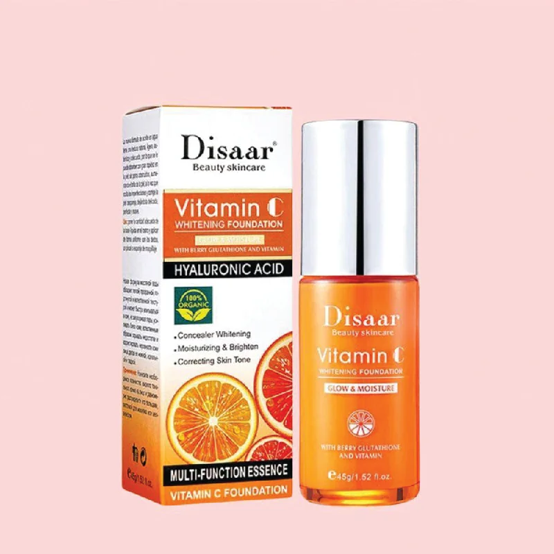 (NET)  Disaar Vitamin C Whitening Foundation Glow & Moisture With Hyaluronic Acid 45g /228830