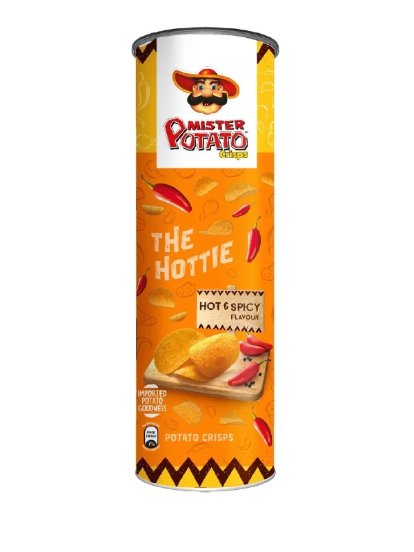 MR POTATO TUBES HOT & SPICY 125G