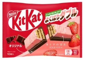 KITKAT Mini Yokubari Double A/Sweet Strawberry 10P Limited Edition