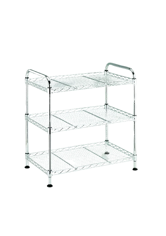 JAPAN HOME 3 Tier Wire Rack With Handle #PSD760(50x30x50cm)