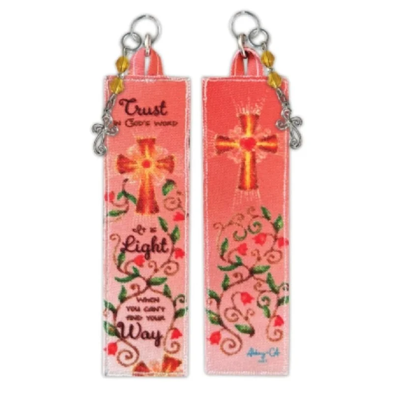 Cathedral Art : Bookmark-  Trust in Gods Word with Beads