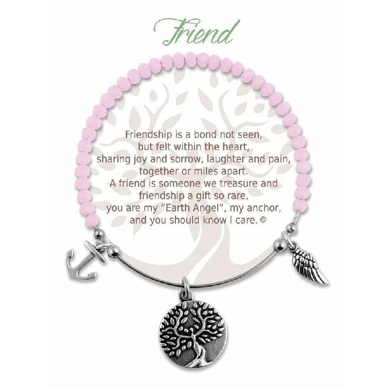 Earth Angel : Friend Radiant Pink Stone Bracelet