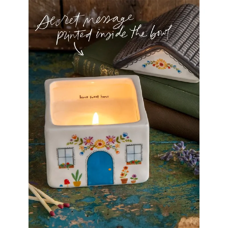 Natural Life : Secret Message Trinket Cottage Candle - Home Sweet Home