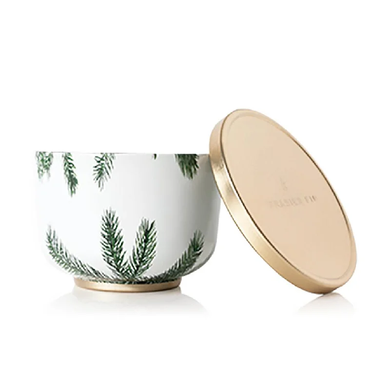 Thymes : Frasier Fir Poured Candle Tin with Gold Lid