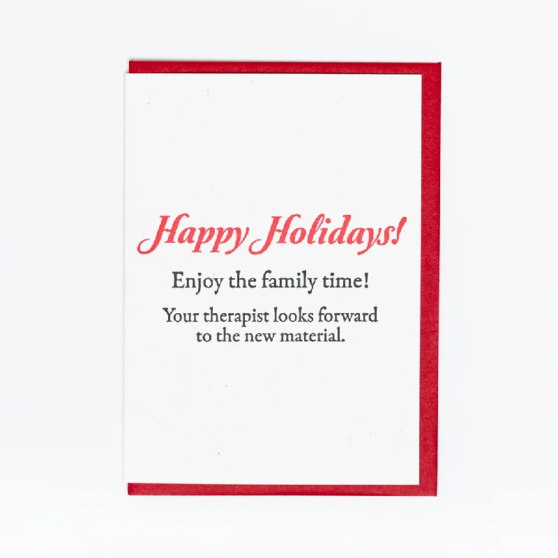 Therapist Holiday Greeting Card