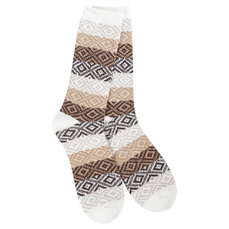 World's Softest : Weekend Gem Crew in Chocolate Multi