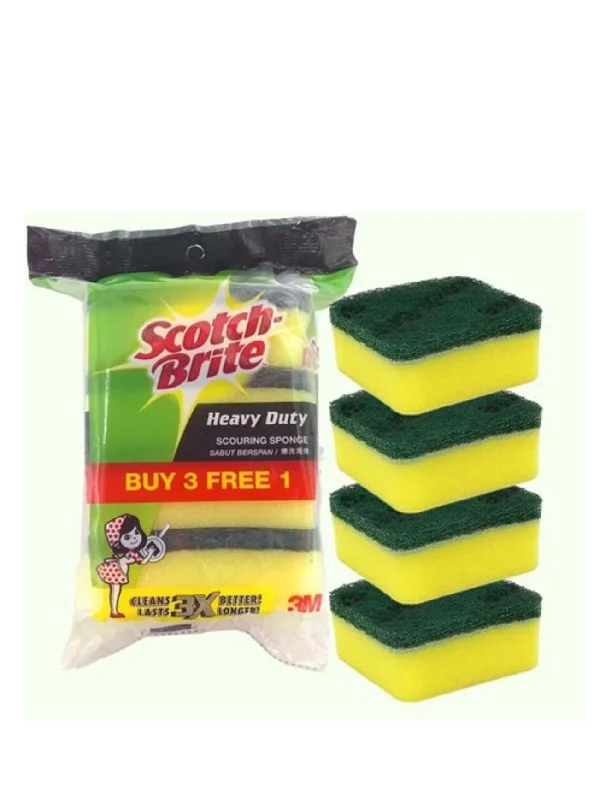 S/B SCOURING SPONGE 4PCS