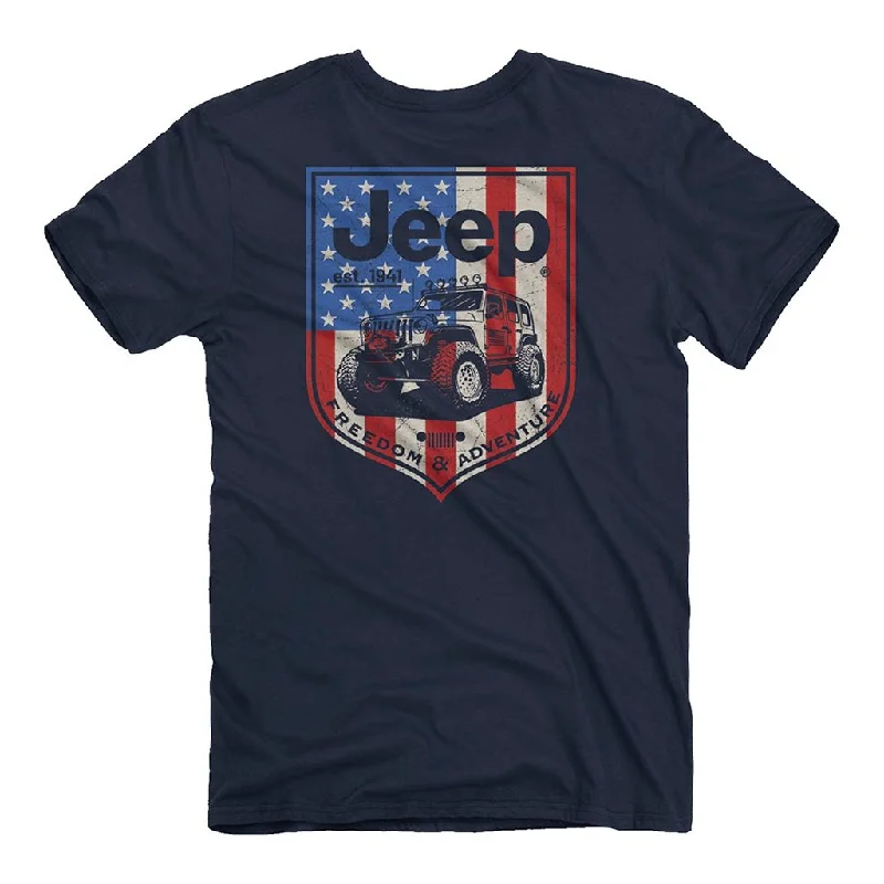 Jeep® : USA Shield T-Shirt in Navy