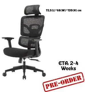 (Pre order) JAPAN HOME -ERGONOMIC CHAIR-BLACK