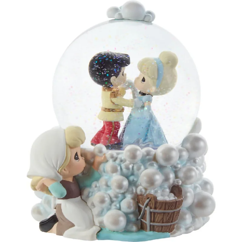 Precious Moments : Disney Follow Your Dreams To Happily Ever After Cinderella Musical Snow Globe