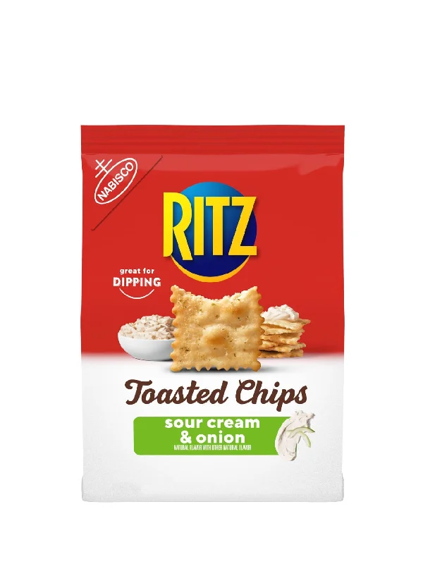 NABISCO RITZ TOASTED CHIPS S.CREAM & ONION 8.1 OZ