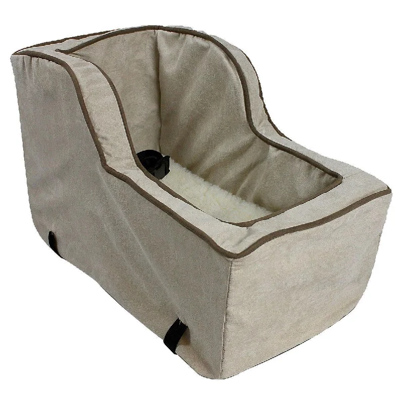 Luxury Highback Console Dog Car Seat Buckskin/Java