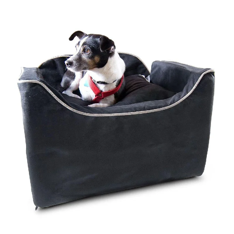 Luxury Lookout I Dog Car Seat Black/Herringbone