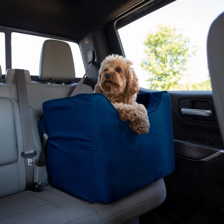 Luxury Lookout I Dog Car Seat Sapphire