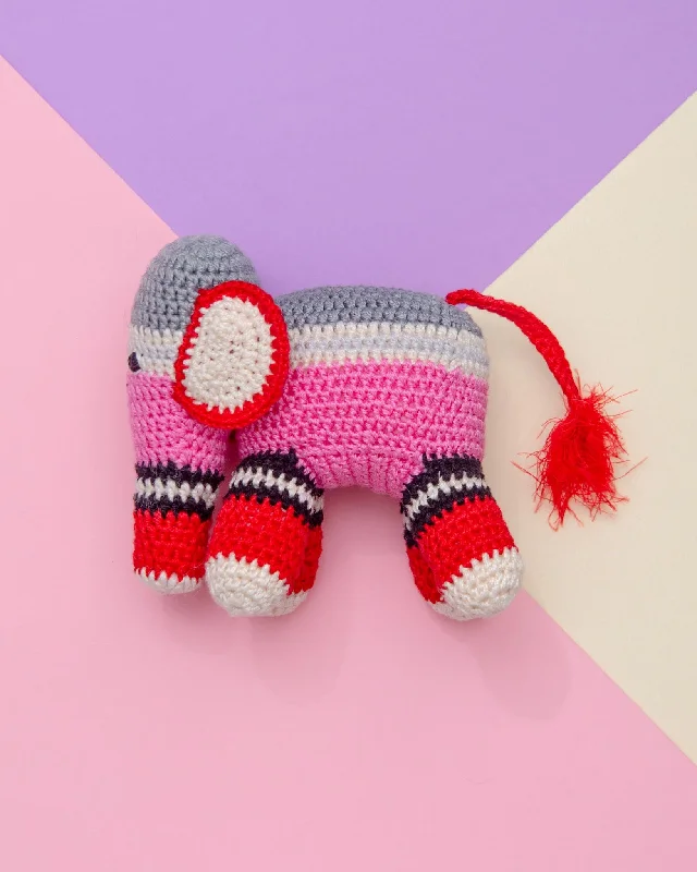 Hand Crochet Elephant Dog Toy