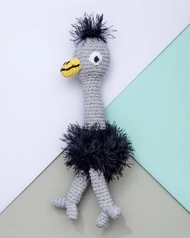 Hand Crochet Ostrich Dog Toy